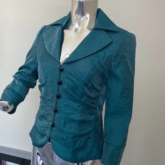 SOLD- Adrianna Papell Gathered Evening Jacket - Picture 3 of 9